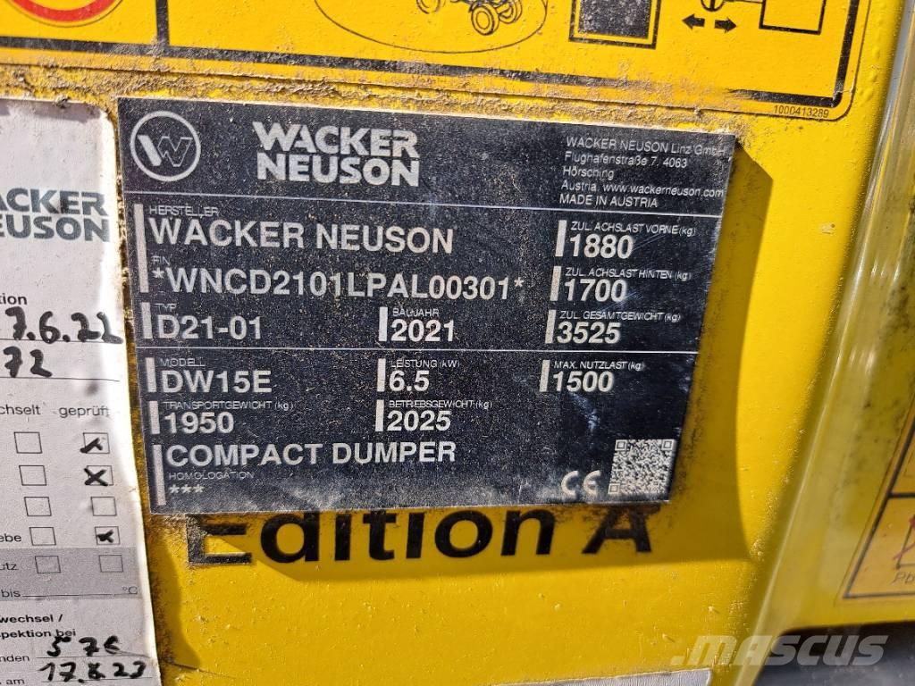 Wacker Neuson DW15e 側卸礦車