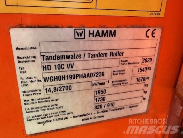  ''SÅLD'' Hamm HD 10 C 雙輪滾壓機