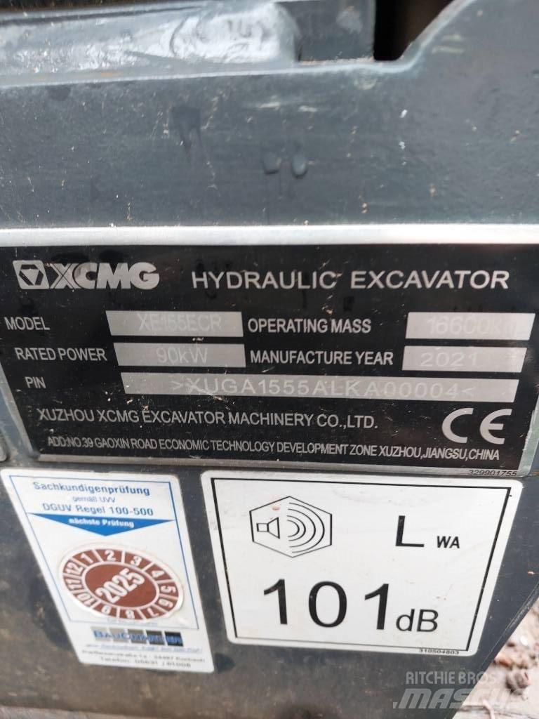 XCMG XE 155 ECR 履帶式 挖土機/掘鑿機/挖掘機