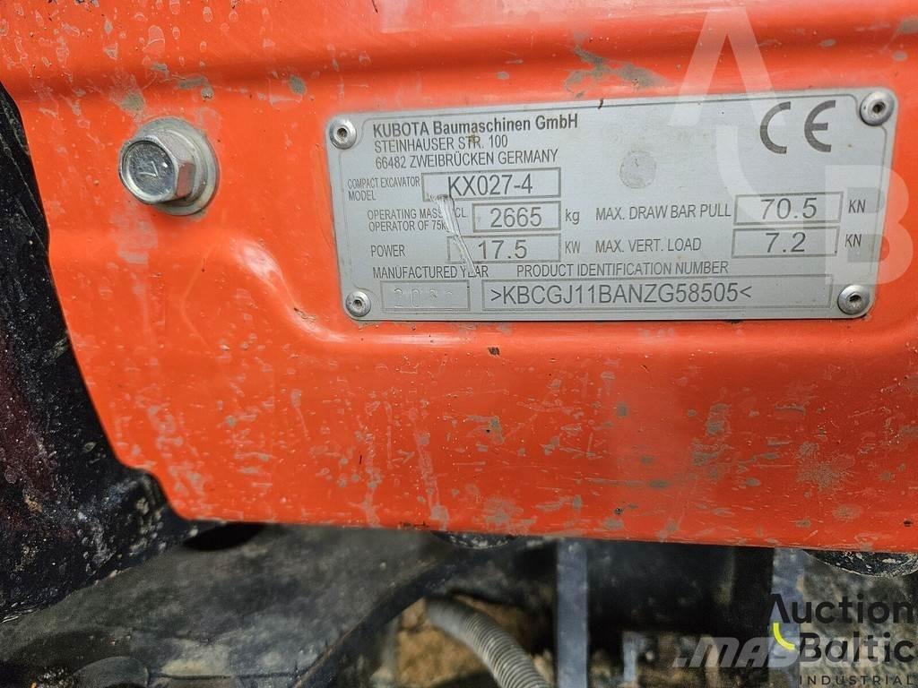 Kubota KX 027-4 小型挖土機/掘鑿機<7t(小型挖掘機)