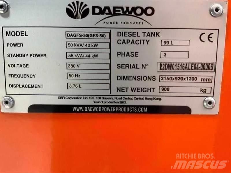 Daewoo DAGFS-50 柴油發電機