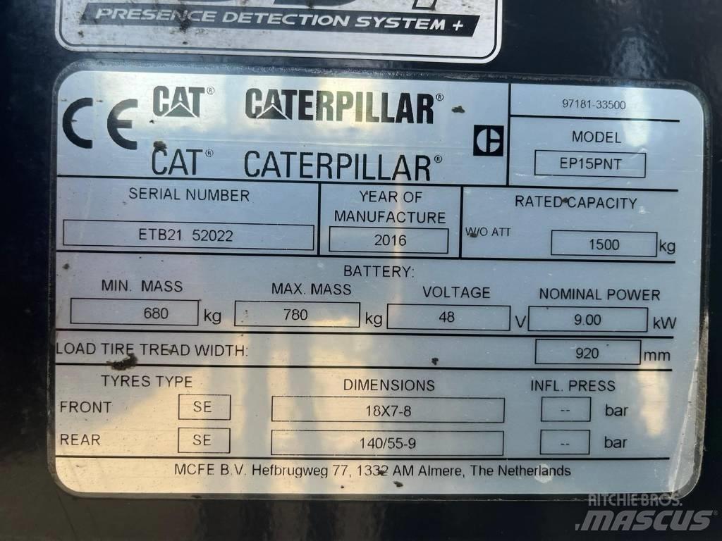 CAT EP15NT 電動堆高機