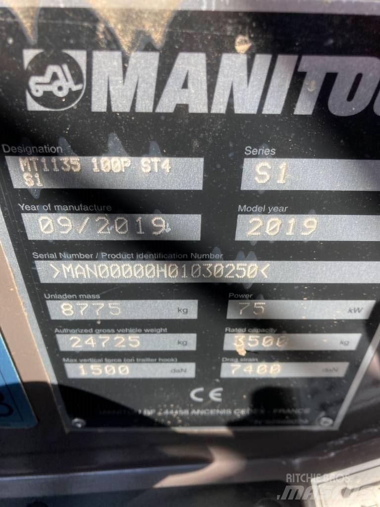 Manitou MT 1135 伸縮臂操作車