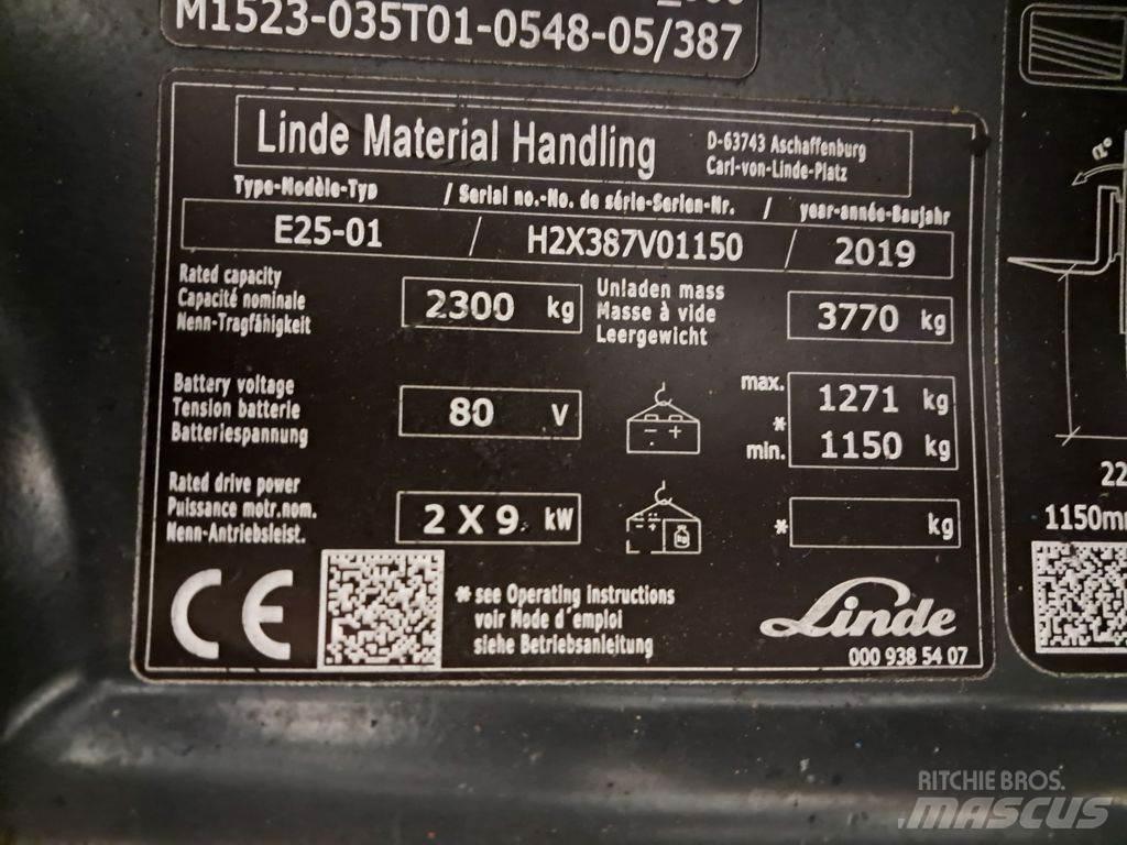 Linde E25-01 電動堆高機