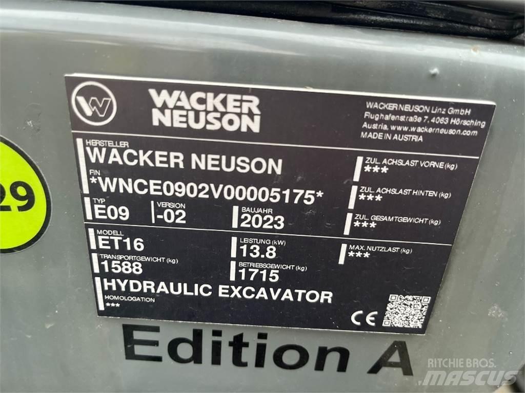 Wacker ET 16 小型挖土機/掘鑿機<7t(小型挖掘機)