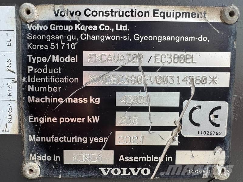 Volvo EC 380 EL 履帶式 挖土機/掘鑿機/挖掘機