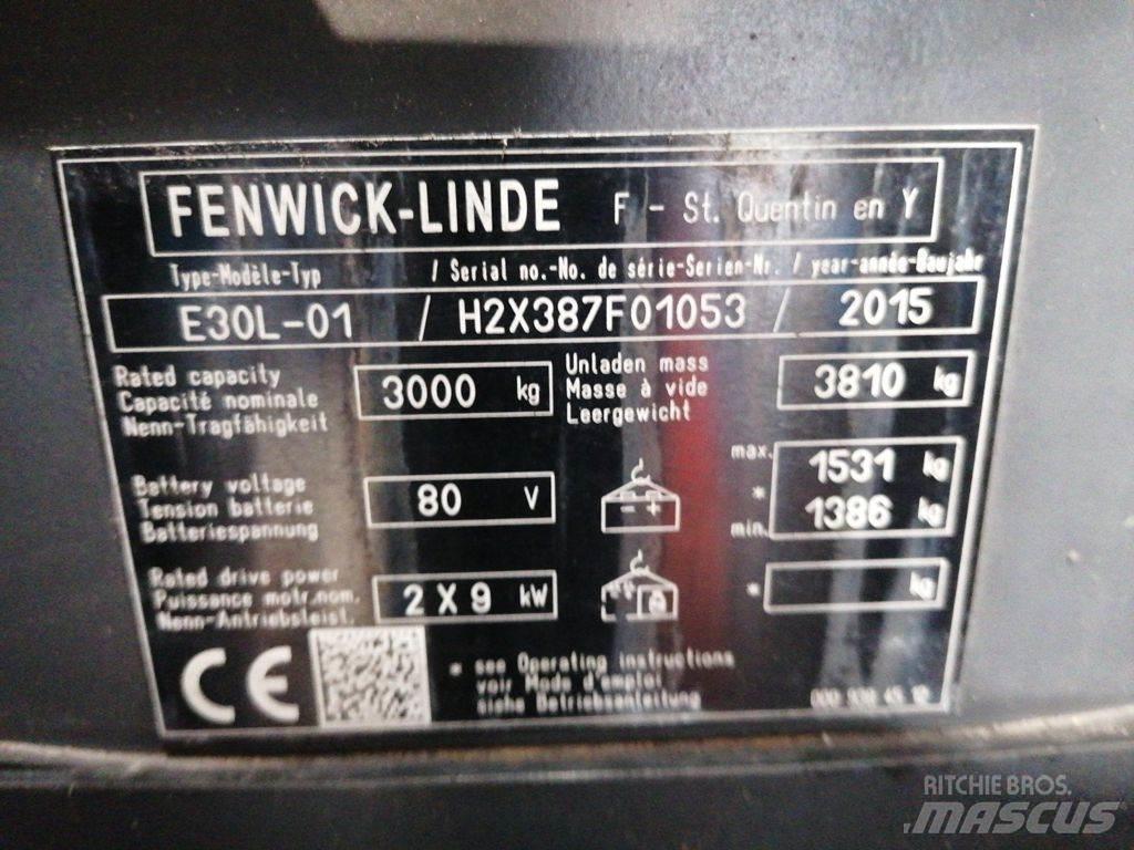 Linde E30L-01 電動堆高機