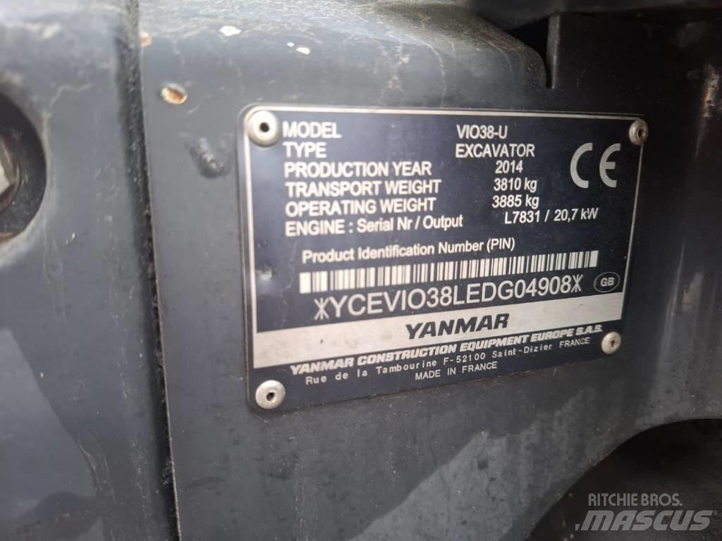 Yanmar Vio 38-U 小型挖土機/掘鑿機<7t(小型挖掘機)
