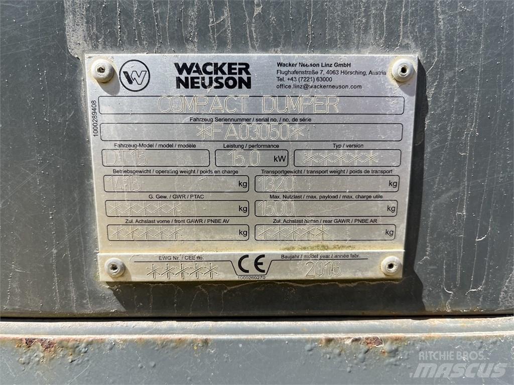 Wacker Neuson DT 15 側卸礦車