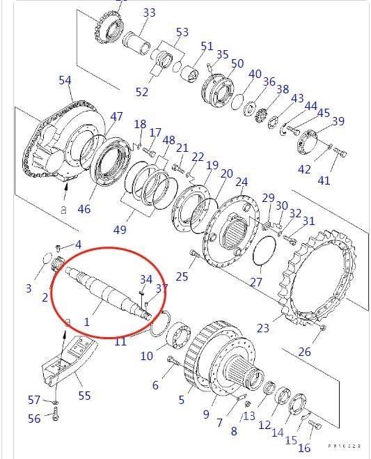 Komatsu D155 傳動裝置