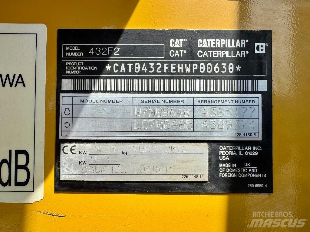 CAT 432F2 反鏟裝載機