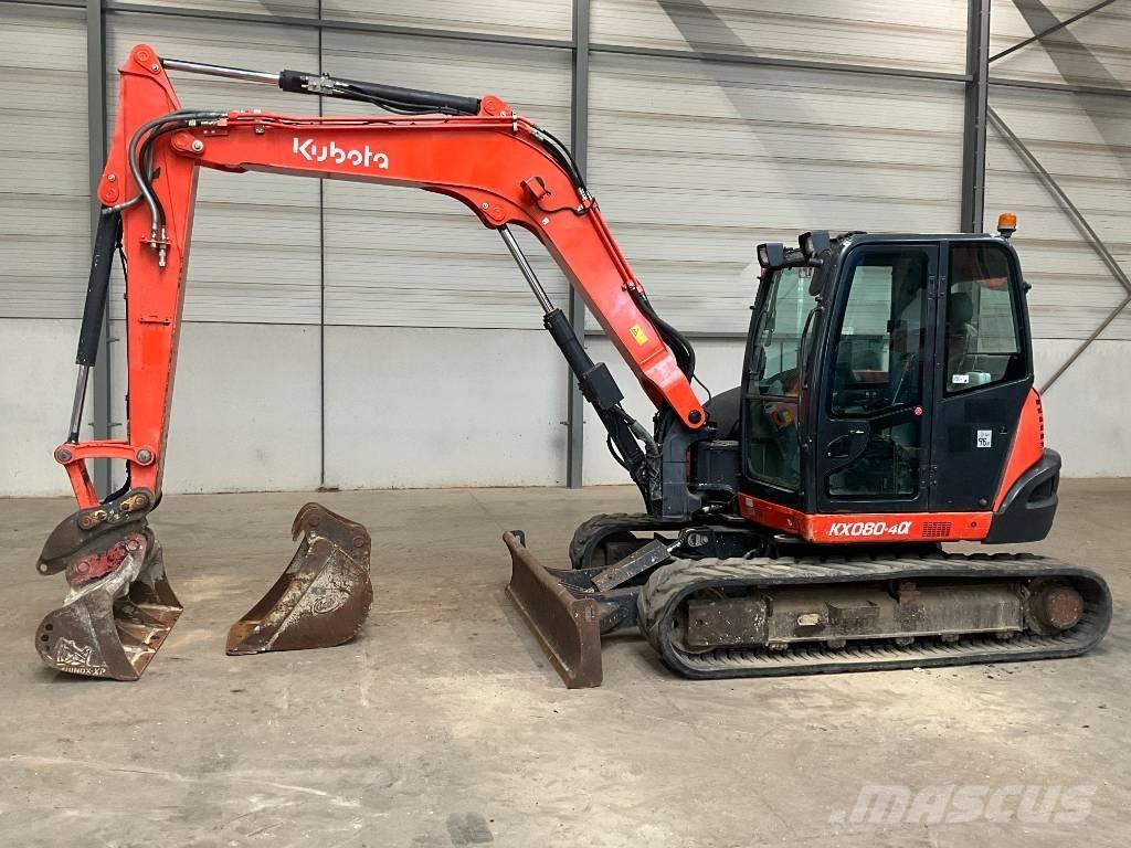 Kubota KX 080-4 A 中型挖土機/掘鑿機/挖掘機 7t-12t
