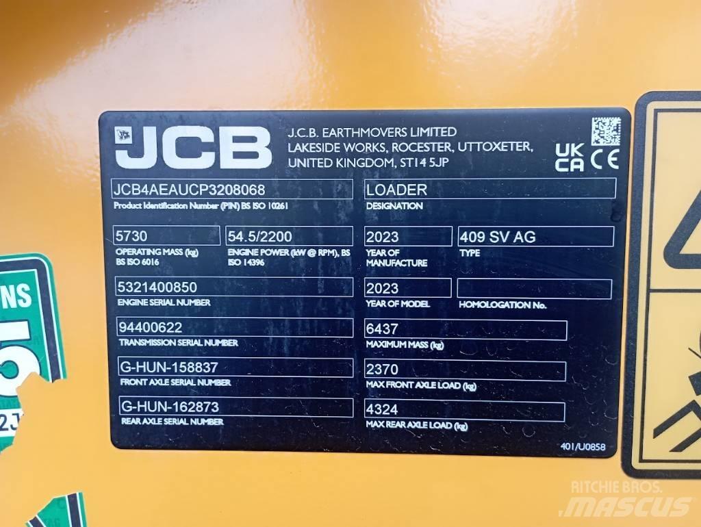 JCB 409 輪胎式裝載機