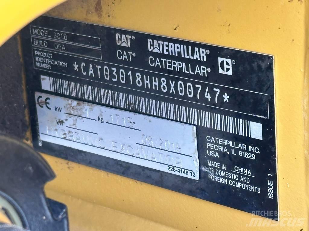 CAT 301.8 小型挖土機/掘鑿機<7t(小型挖掘機)