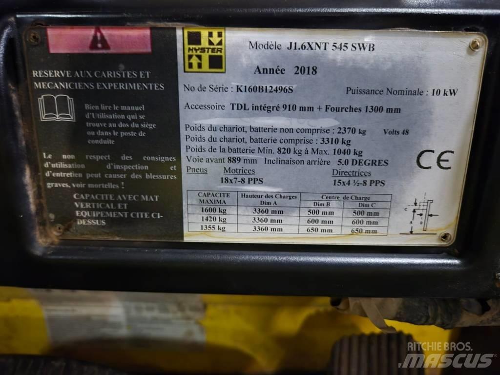 Hyster J 1.6 XNT 電動堆高機