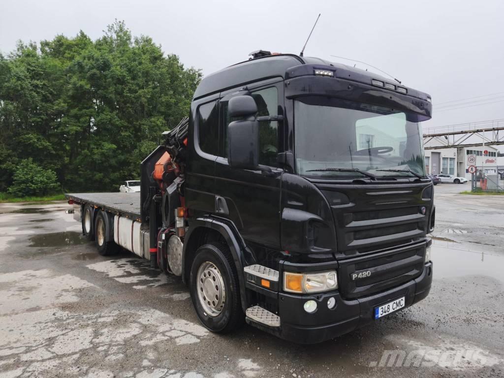 Scania P 420 起重機卡車