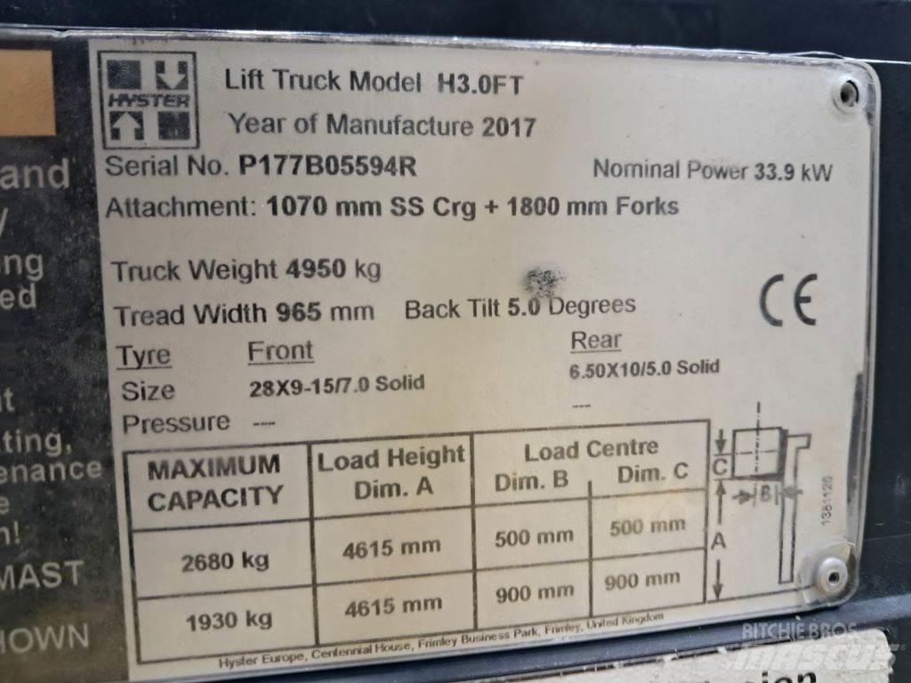 Hyster H3.0FT 電動堆高機