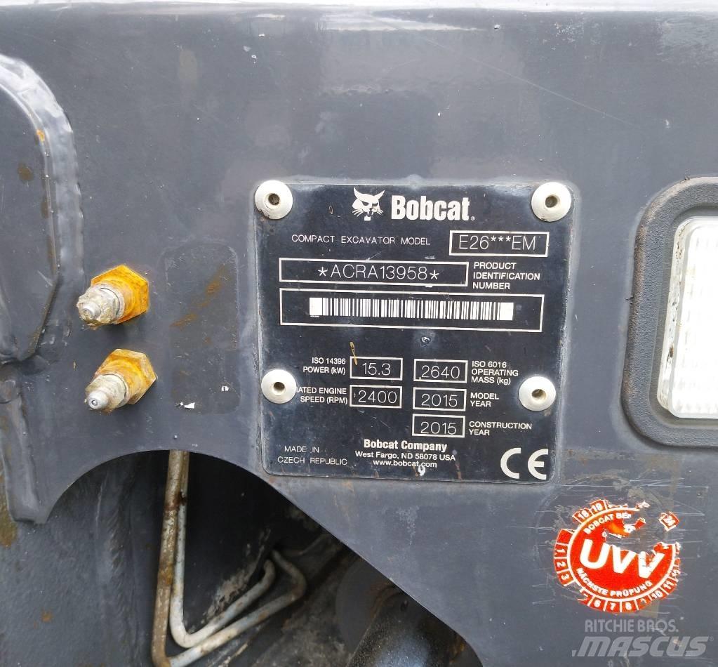 Bobcat E 26 小型挖土機/掘鑿機<7t(小型挖掘機)