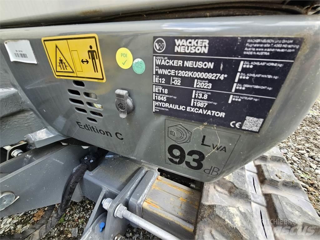 Wacker ET 18 小型挖土機/掘鑿機<7t(小型挖掘機)
