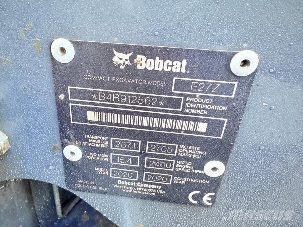Bobcat E 27z 小型挖土機/掘鑿機<7t(小型挖掘機)