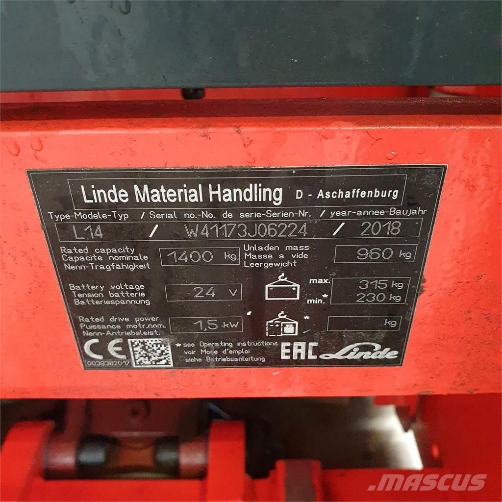 Linde L14i 行走控制式堆積機