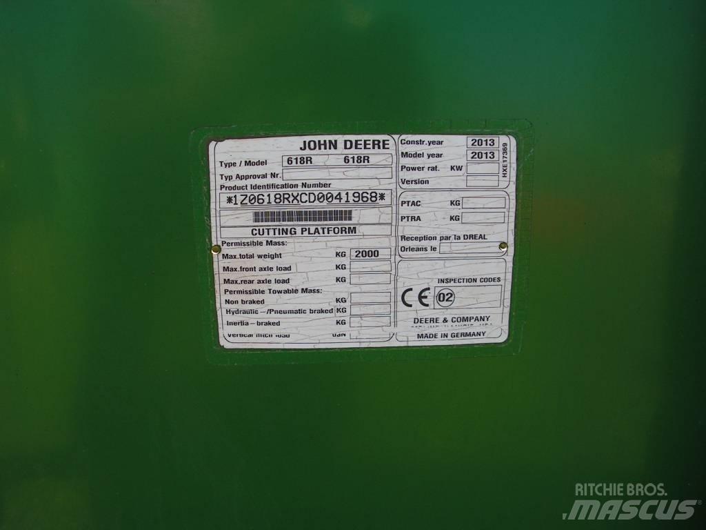 John Deere 618 R 聯合收割機頭