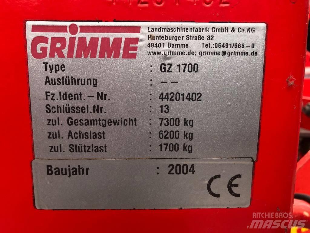 Grimme GZ 1700 馬鈴薯收穫機和挖掘機