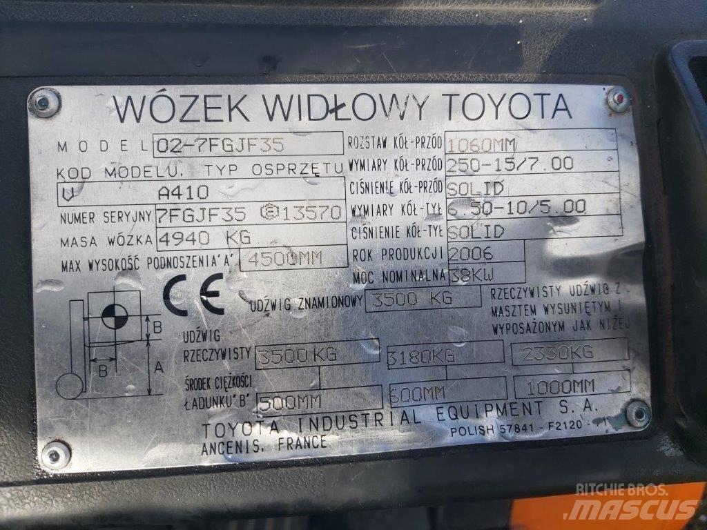 Toyota 7FG35 液化石油氣LPG卡車