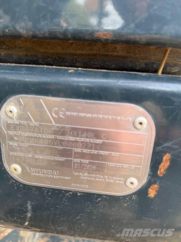 Hyundai HX 140 LC 履帶式 挖土機/掘鑿機/挖掘機
