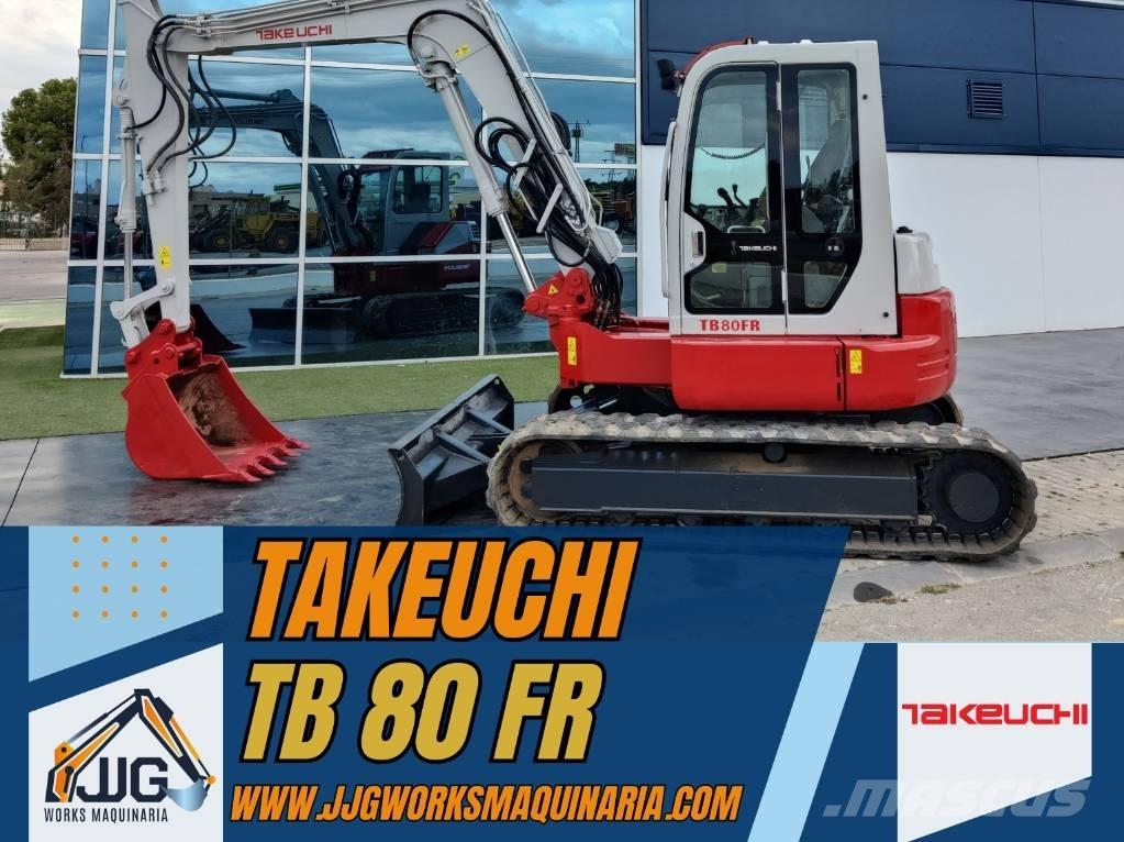 Takeuchi TB 80 FR 中型挖土機/掘鑿機/挖掘機 7t-12t