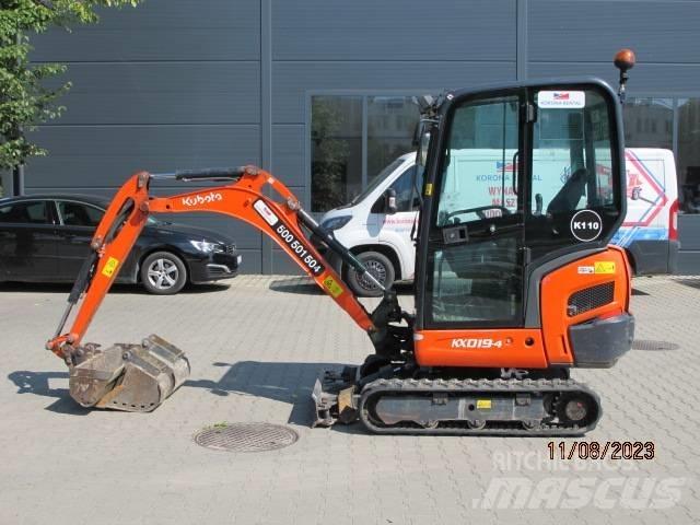 Kubota KX 019-4 小型挖土機/掘鑿機<7t(小型挖掘機)