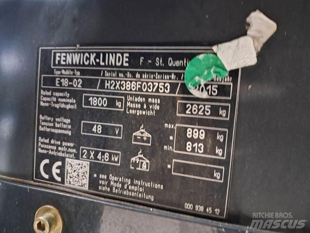 Linde E18-02 電動堆高機