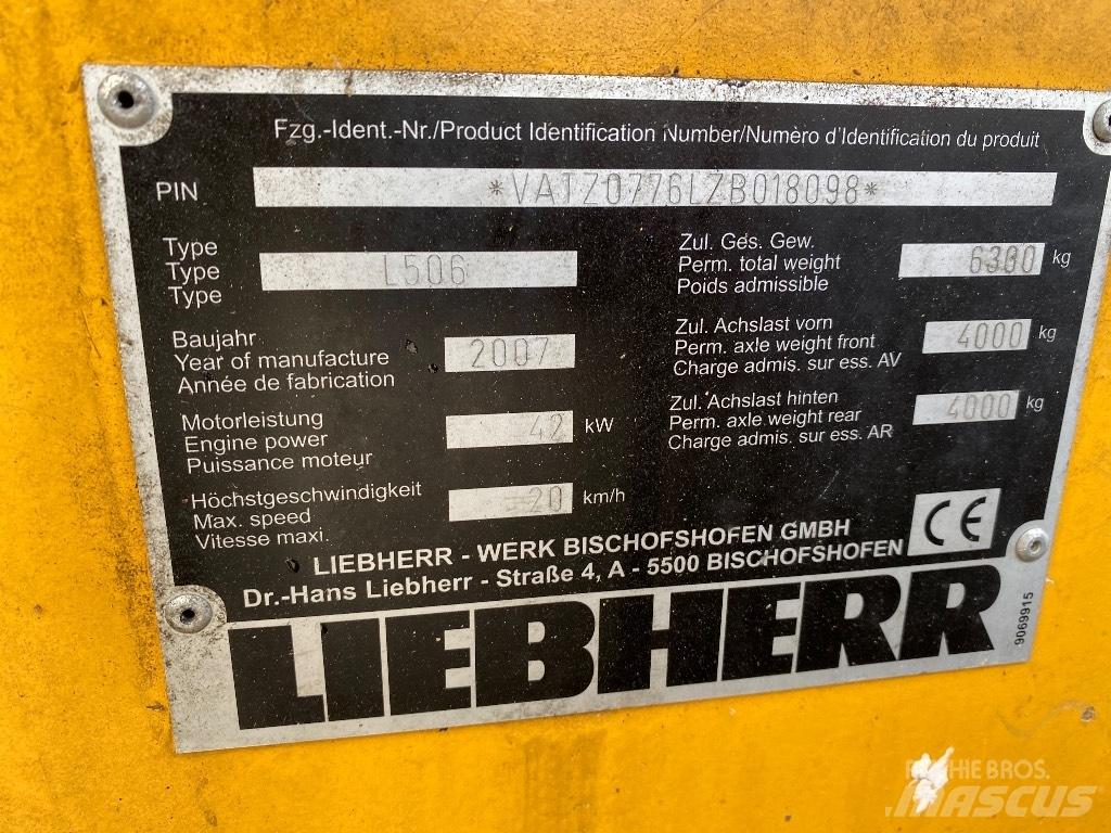 Liebherr 506 Stereo 輪胎式裝載機