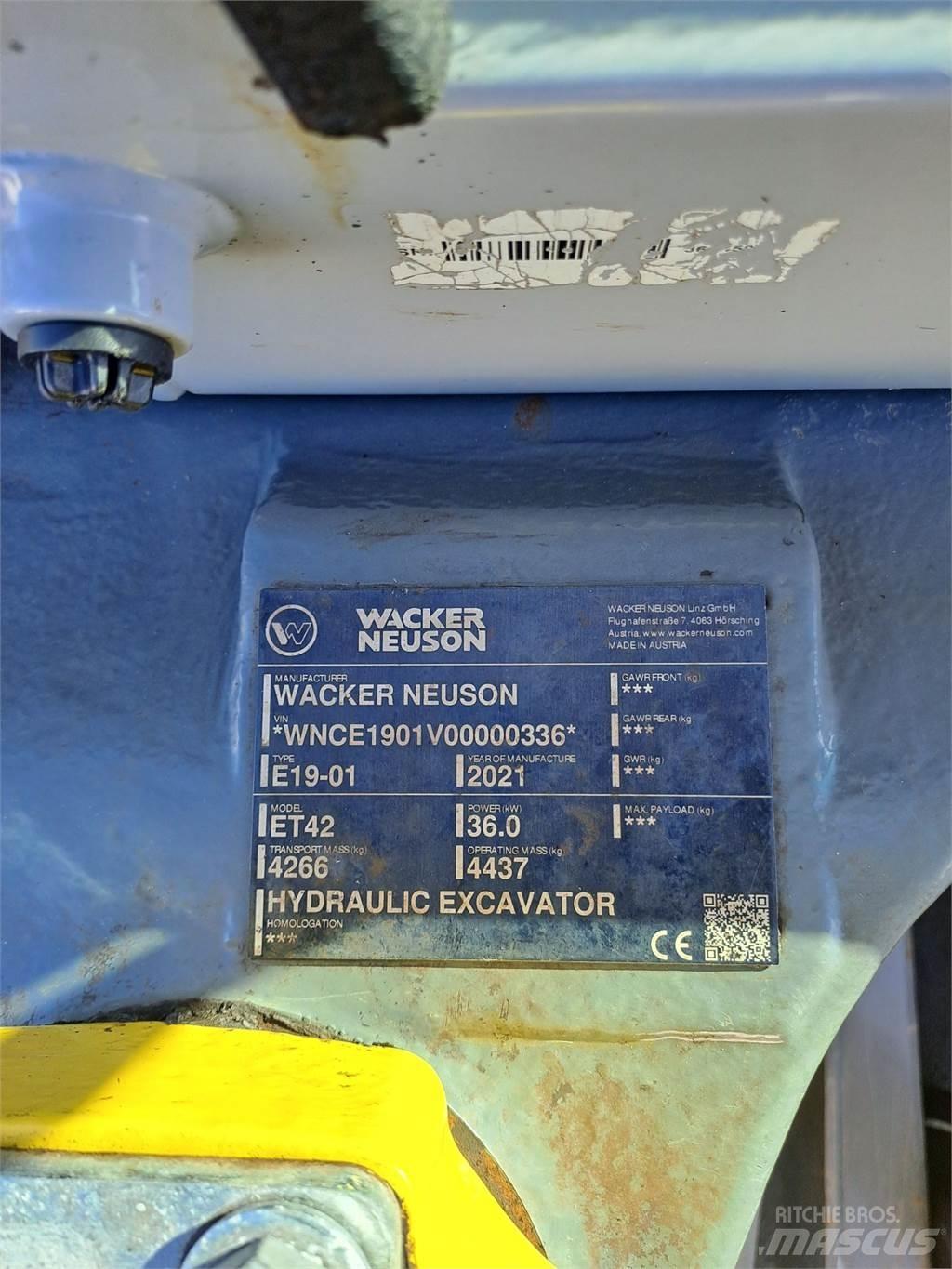 Wacker Neuson ET42 履帶式 挖土機/掘鑿機/挖掘機