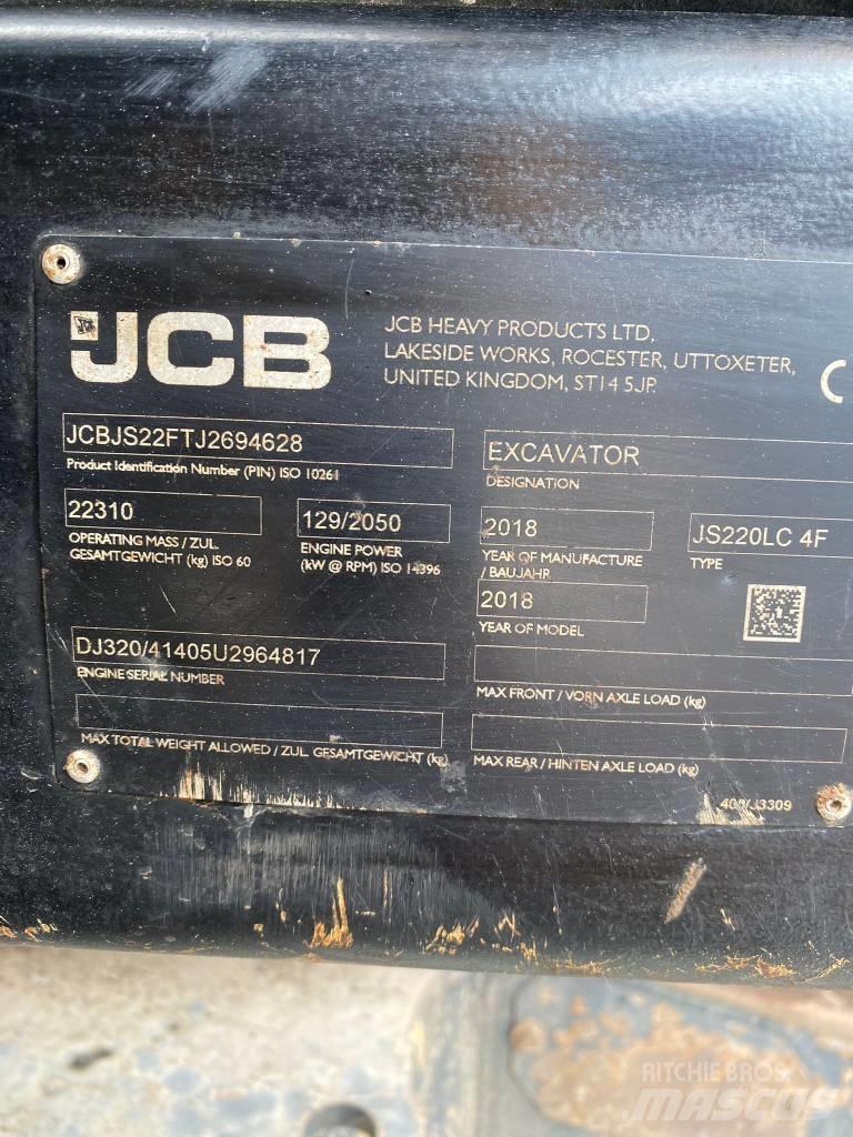 JCB JS 220 LC 履帶式 挖土機/掘鑿機/挖掘機
