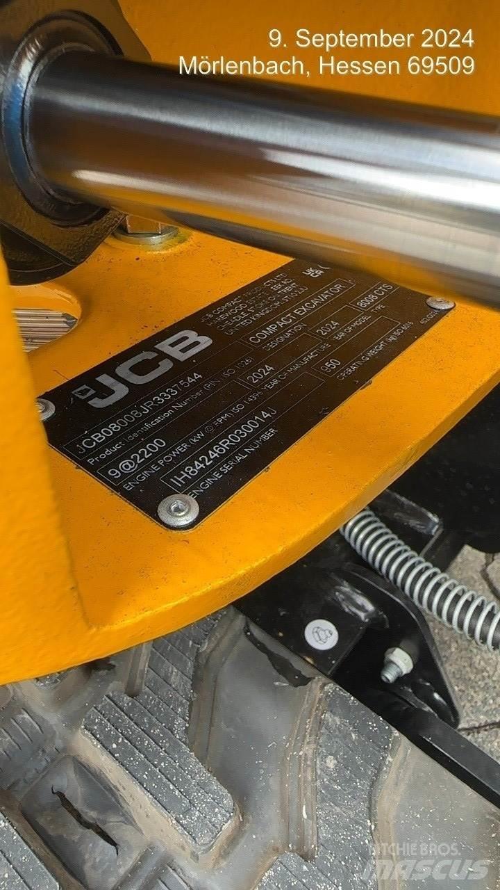 JCB 8008CTS 小型挖土機/掘鑿機<7t(小型挖掘機)