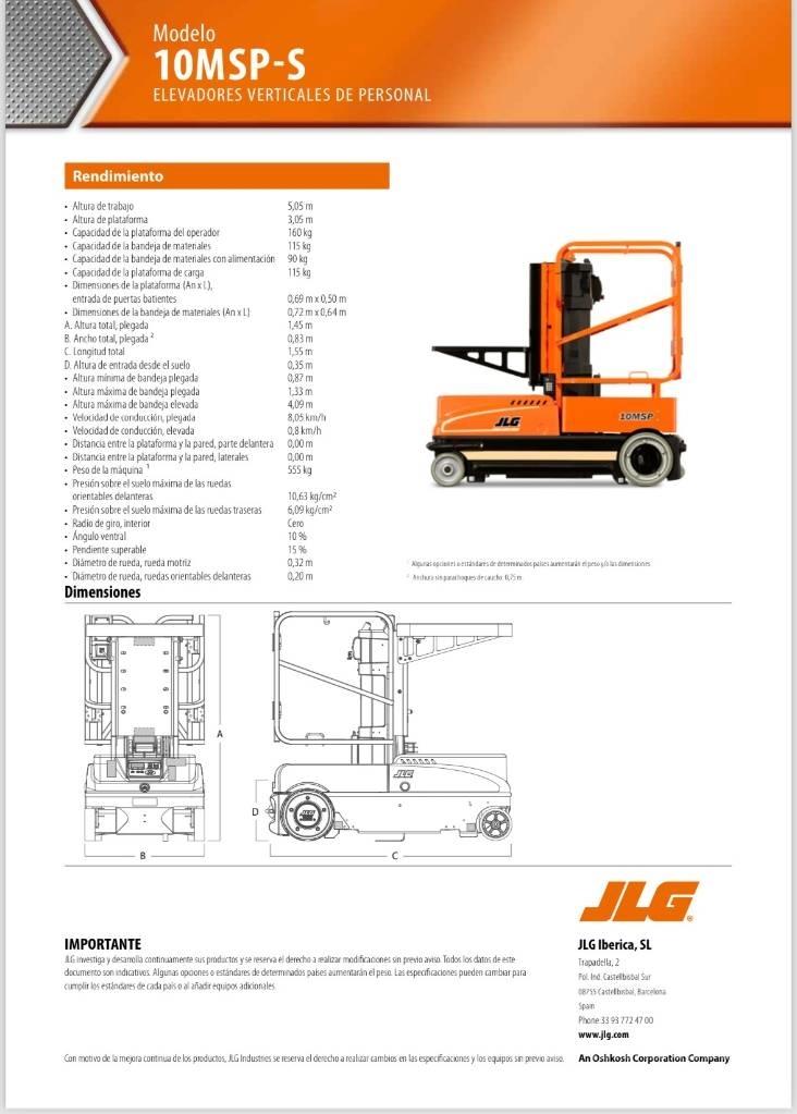 JLG 10 MSP 垂直升降工作台