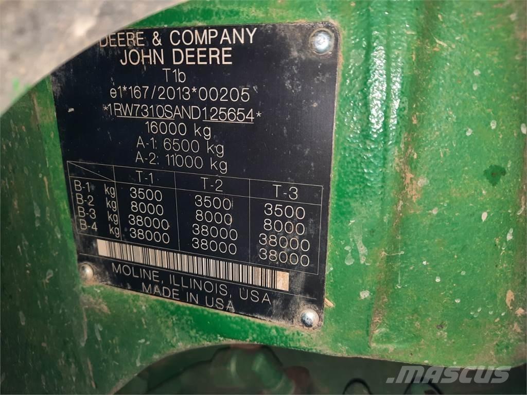 John Deere 7r310 曳引機