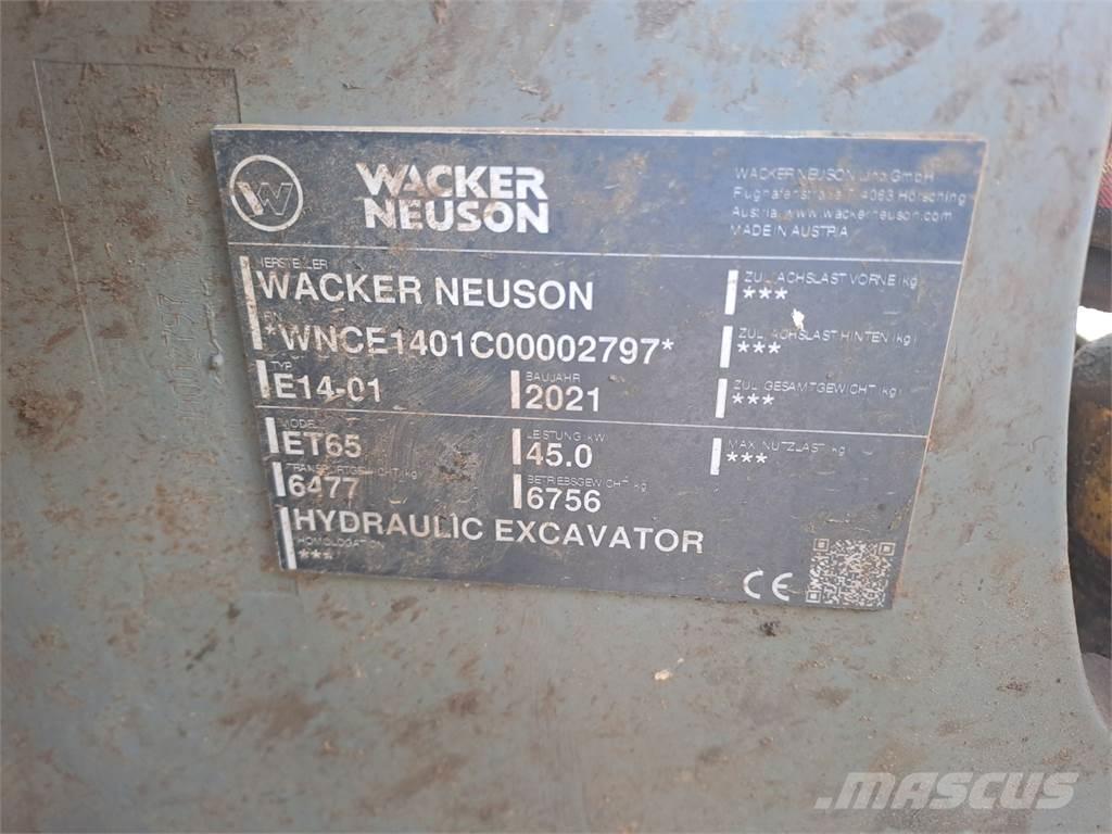 Wacker Neuson ET65 履帶式 挖土機/掘鑿機/挖掘機