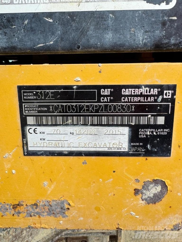 CAT 312 E 履帶式 挖土機/掘鑿機/挖掘機