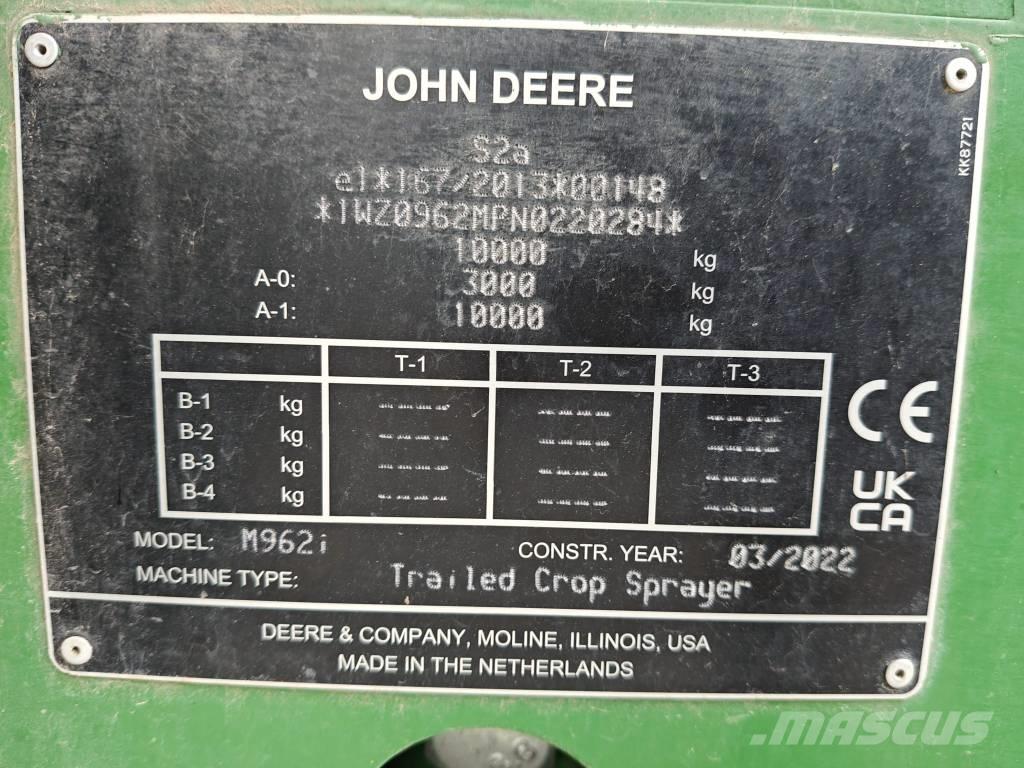 John Deere M 962 i 牽引式噴霧機