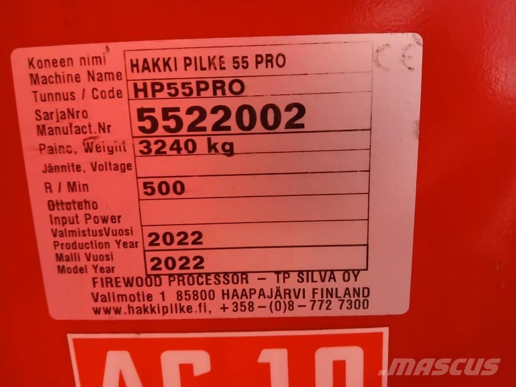 Hakki Pilke 55 Pro 木材分離器和切割機