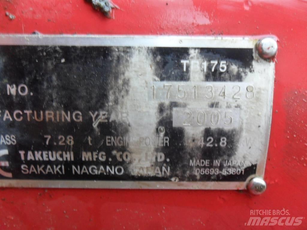 Takeuchi TB175 中型挖土機/掘鑿機/挖掘機 7t-12t