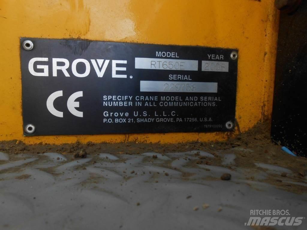 Grove RT 650 E 越野起重機