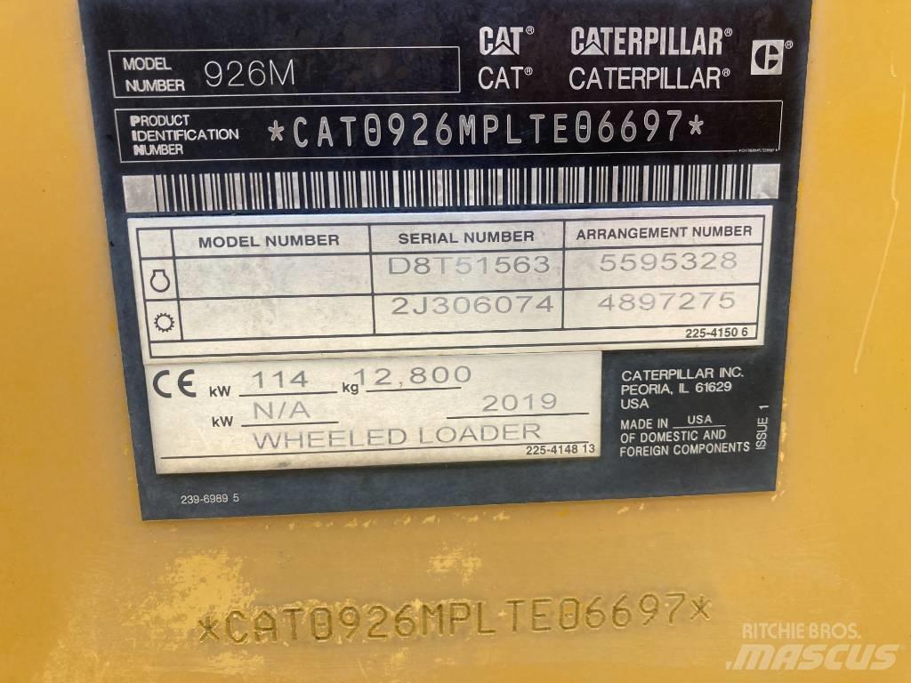 CAT 926M 輪胎式裝載機