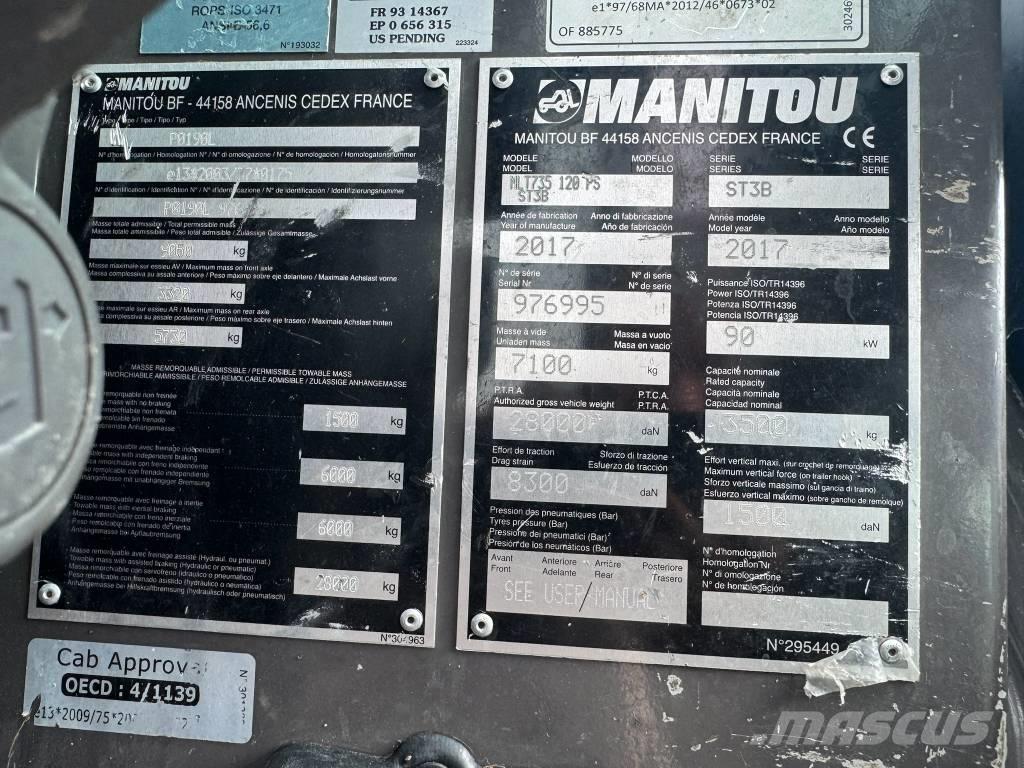 Manitou MLT 735-120 農業用伸縮臂裝載機