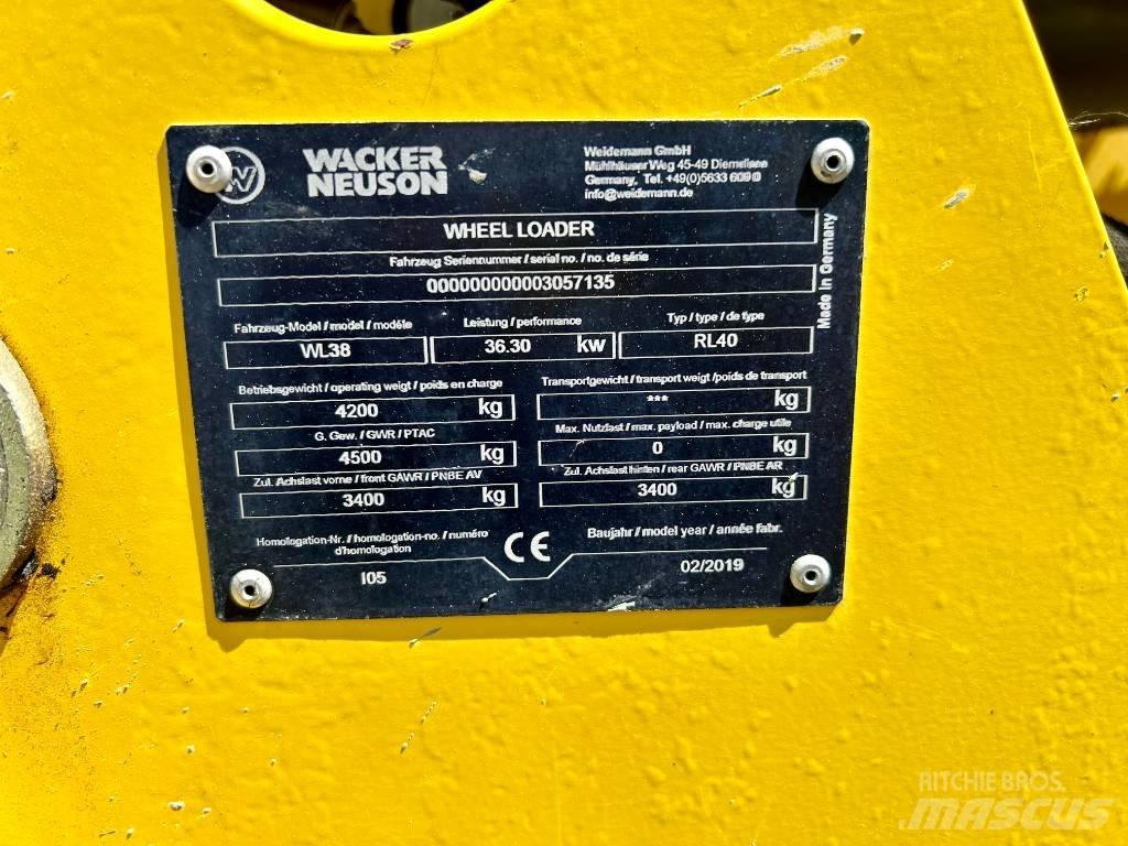 Wacker Neuson WL 38 輪胎式裝載機