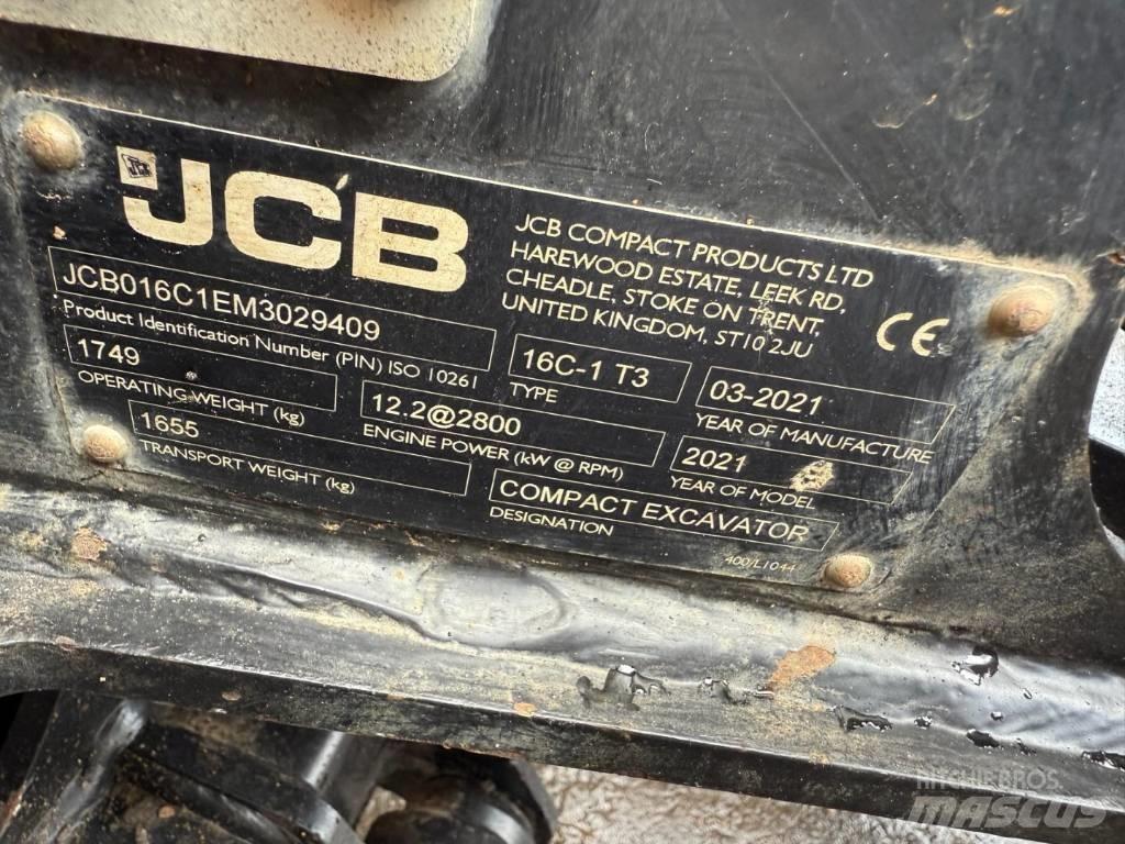 JCB 16 C-1 小型挖土機/掘鑿機<7t(小型挖掘機)