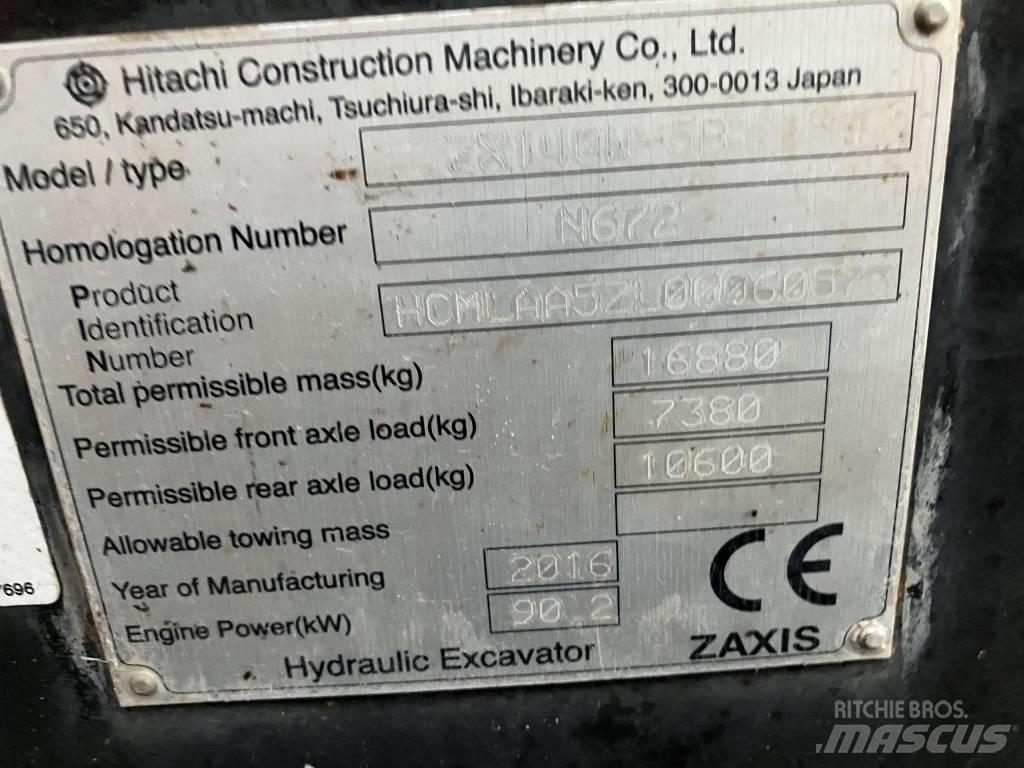 Hitachi ZX140-5B 旋轉式挖土機/掘鑿機/挖掘機
