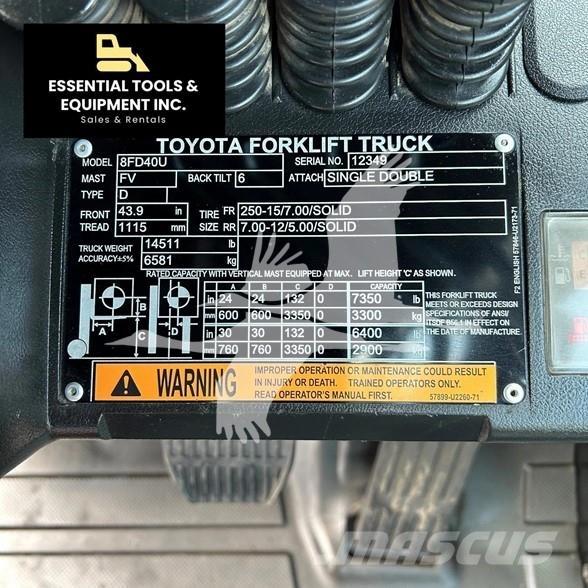 Toyota 8FD40U 柴油卡車